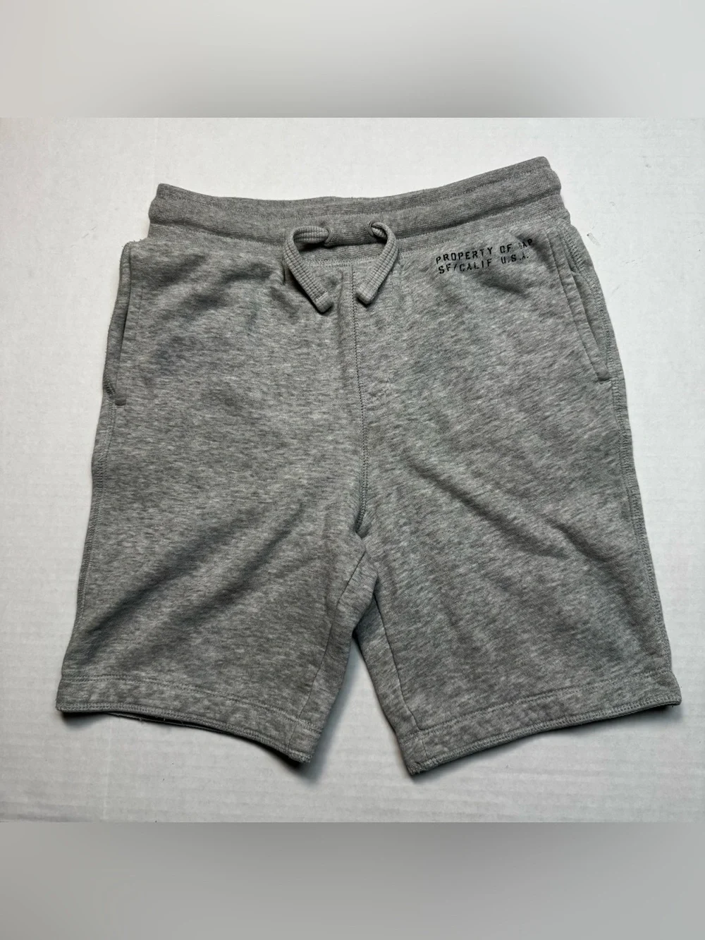 GAP Unisex Kids' Fleece Shorts Gym Shorts In Gray 7.5